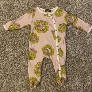 Milk barn footed romper